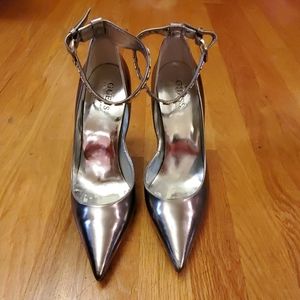 Guess Silver Metallic Heels